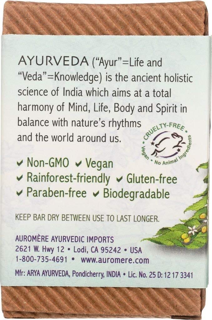 6 : AUROMERE BAR SOAP,TULSI NEEM, 2.75 OZ