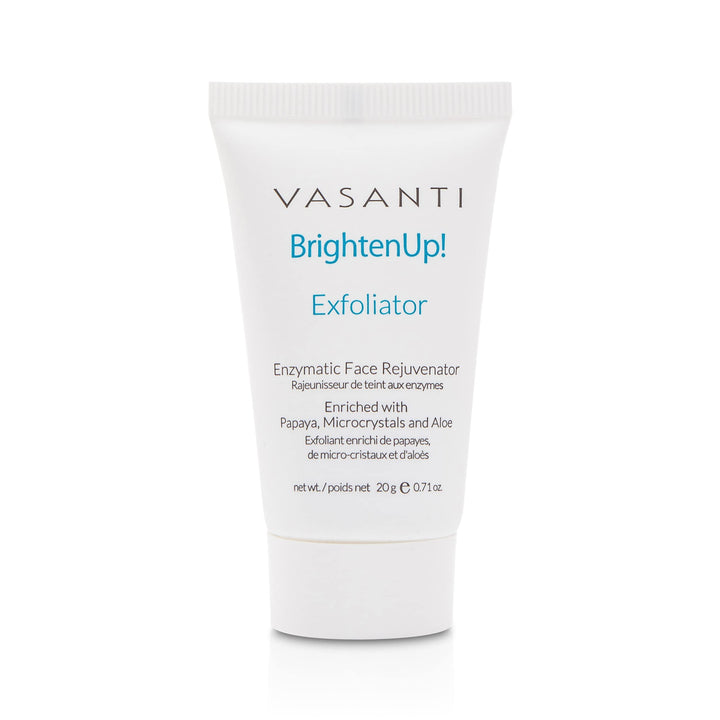 Brighten Up! Enzymatic Face Rejuvenator (20g) - Gentle Scrub Brightens Exfoliates Cleanses Skin Paraben-Free Vegan Friendly Skincare