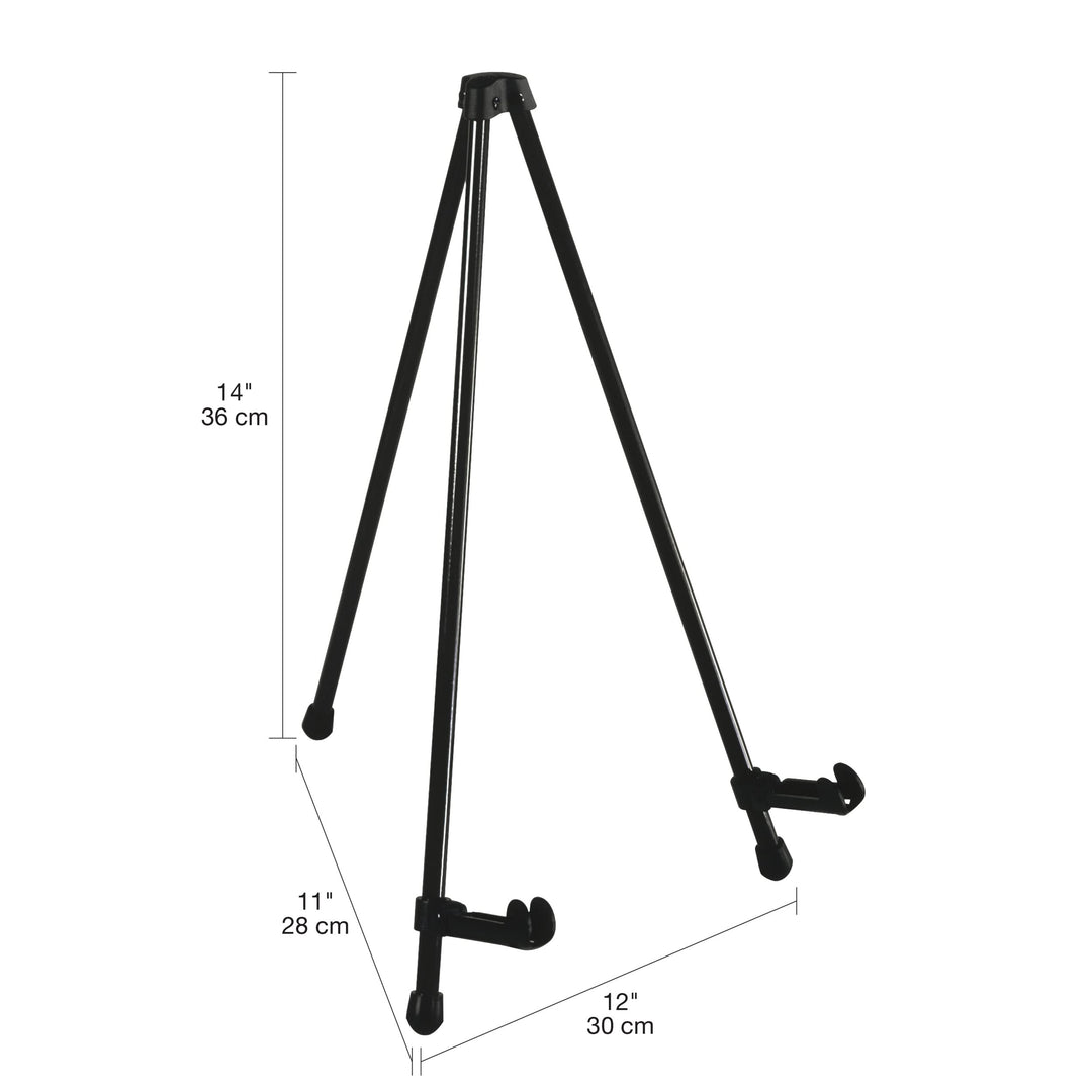SD Studio Designs E-Z Tabletop Easel for Art or Photo Display in Black