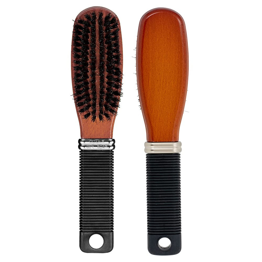 All Purpose Boar Bristle hairbrush - Hair brush - Hairbrush for Men and Women - Brown