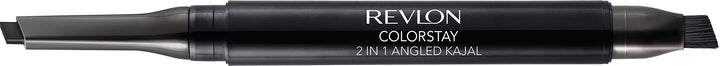 Revlon ColorStay 2-in-1 Angled Kajal Waterproof Eyeliner, Graphite