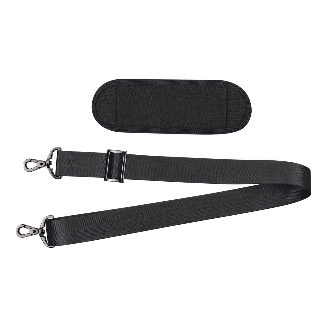 56 inch Shoulder Strap, Adjustable Thick Soft Universal Replacement Non-Slip Fit Padded with Metal Swivel Hooks for Laptop Shoulder Bag/Laptop Messenger Bag/Crossbody Bag, Black