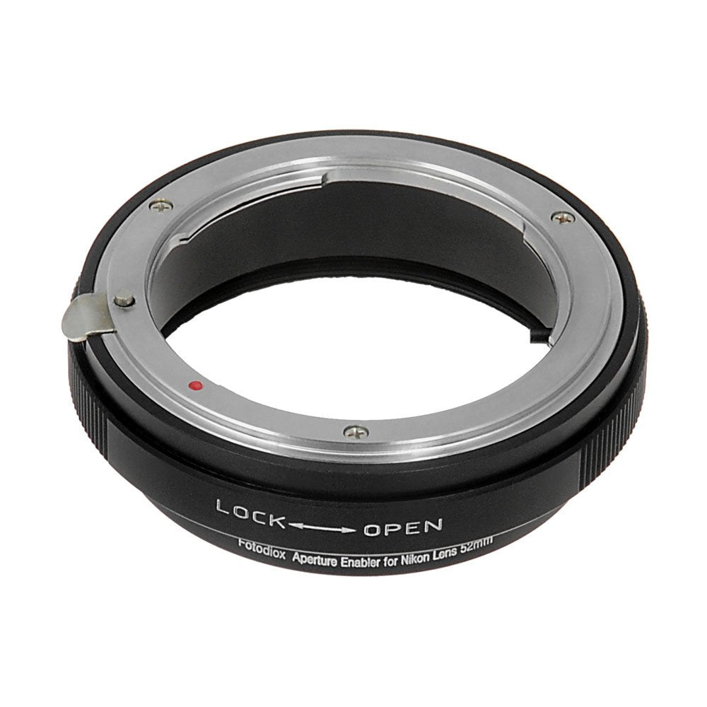 Aperture Control 52mm Filter Adapter for Nikon G/DX Lens in Reverse Mount for Macro Photography