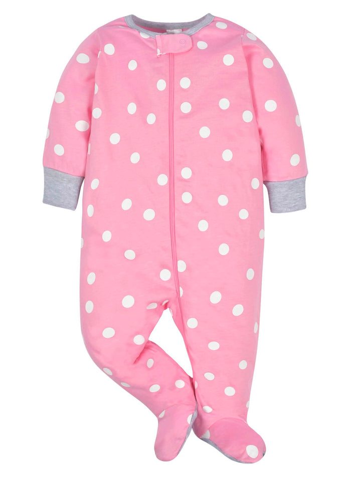 Baby Girls 4 Pack Sleep 'N Play Footie Cloudy Newborn