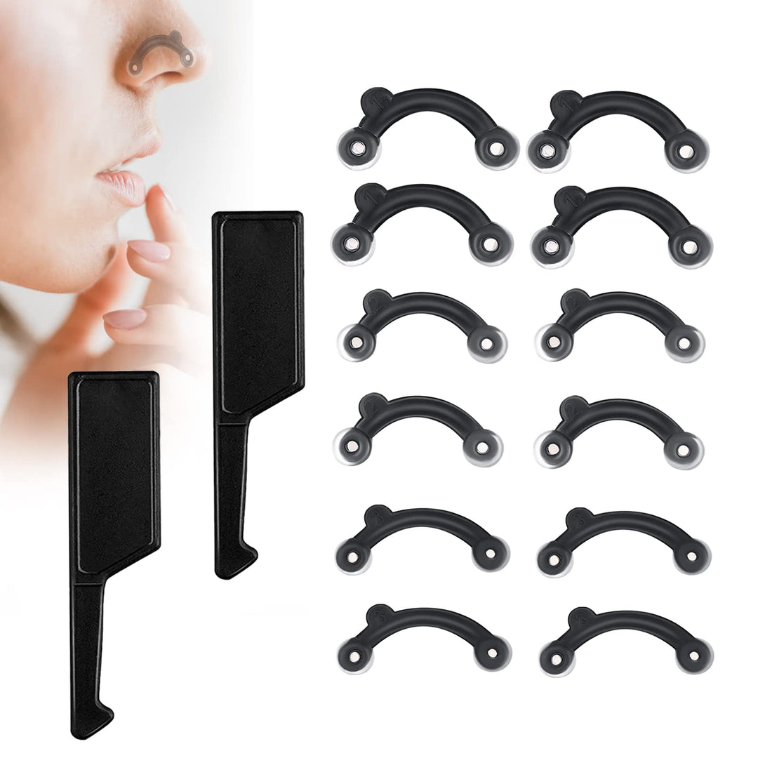 2 Sets Nose Up Lifter Nose Sharper Nose Lifting Shaping Clip Inserts Lifter Clip Nose Bridge Straightener Beauty Tool 3 Size No Pain