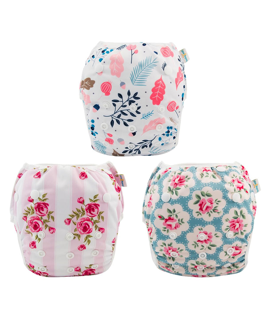 Baby Reusable Swim Diaper, Washable and Adjustable for Babies 0-2 Years, Swimming Lessons & Baby Gift 3SD07