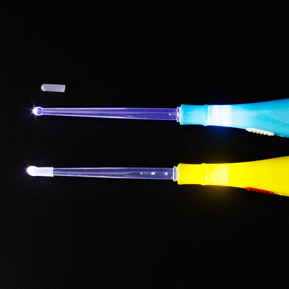 Airgoesin Long Tips Lighted Tonsil Stone Remove Tool for Tonsilloliths Pick Treatment Deluxe Kit Oral Cleaner