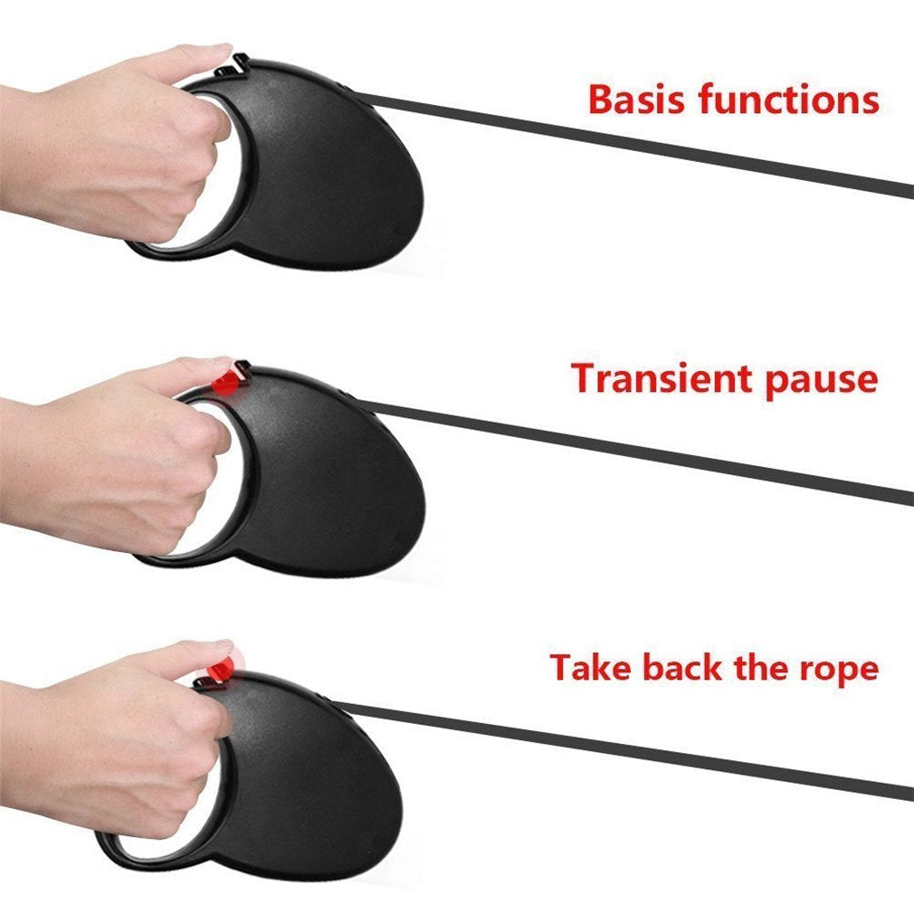 Auto Retractable Dog Leash Explore Training Lead - 10 Ft/16.6Ft Pet Dog Walking Running Rope