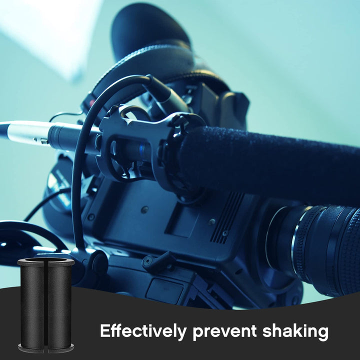 4 Pcs Microphone Shock Mount Rubber Spacer Tube Microphone Sleeve Washer Compatible with Sony Camcorder Rode NTG Shotgun Microphone Fx3 Mic Shock Mount Microphone Sleeve