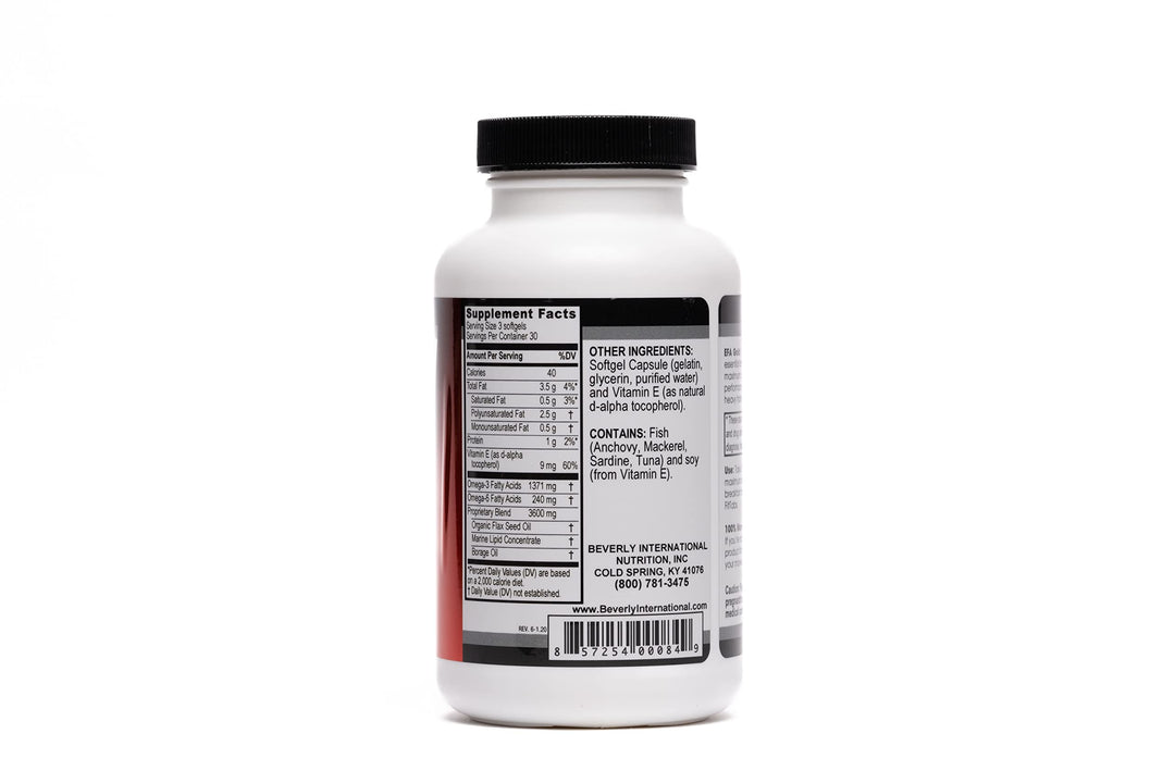 EFA Gold, 90 Softgel Capsules. High Potency Omega-3s EPA and DHA + Omega 6&9 Fatty Acids. Combination Fish, Flaxseed and Borage Oil.
