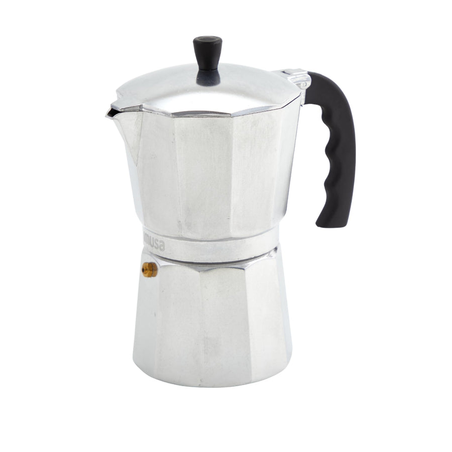 IMUSA USA B120-42V Aluminum Espresso Stovetop Coffeemaker 3-Cup, Silver (Pack of 1)
