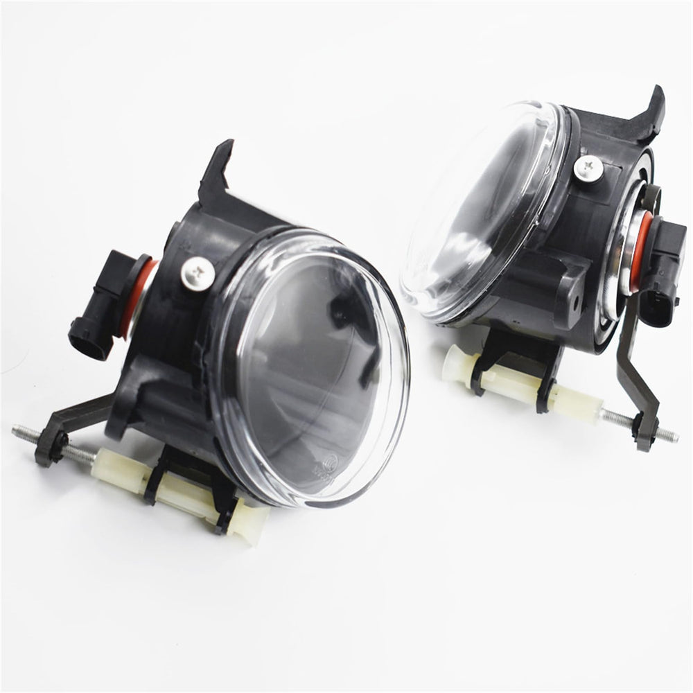 Clear Lens Fog Light Driving Lamp+Bulb Replacement for 2009-2012 Audi A4 S4 B8 Sedan (One Pair, Left + Right)