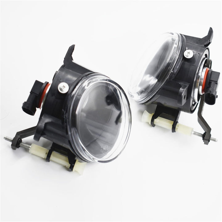 Clear Lens Fog Light Driving Lamp+Bulb Replacement for 2009-2012 Audi A4 S4 B8 Sedan (One Pair, Left + Right)