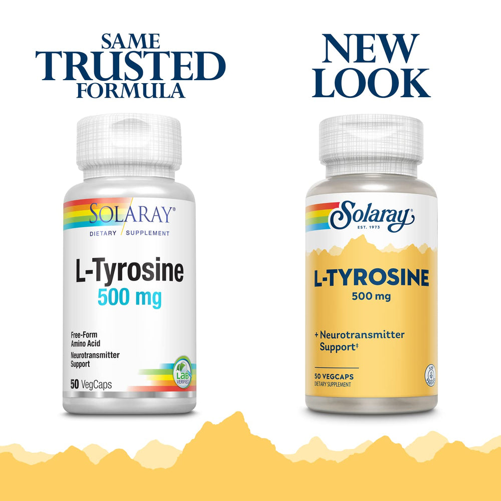 L-Tyrosine Veg Cap (Btl-Plastic) 500mg | 50ct