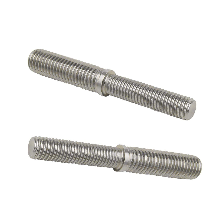 2Pcs Double End Threaded Stud Screw Bolts M10 to M12 80mm 304 Stainless Steel Reduction Thread Adapter for Structural Columns Fasteners