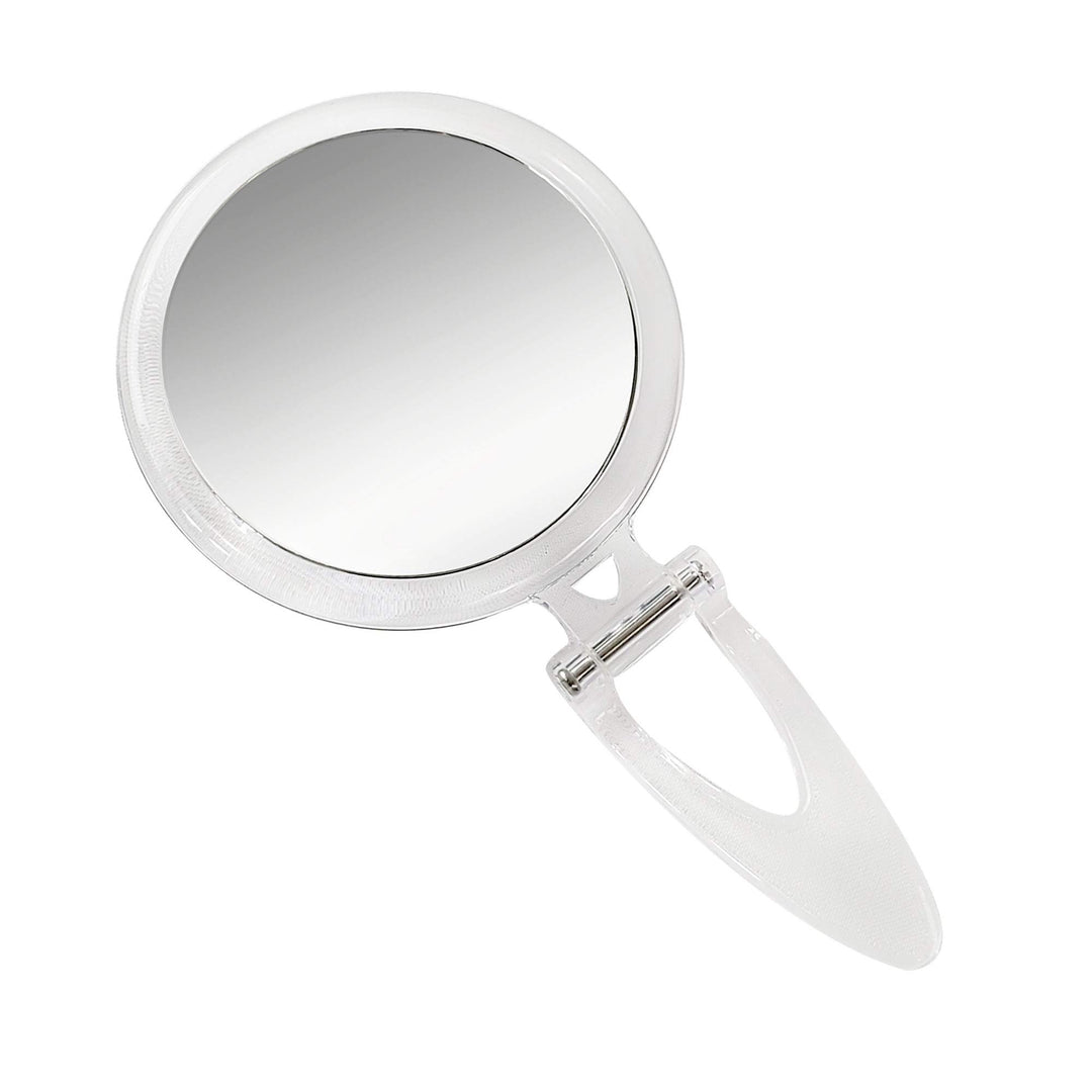 Normal View Acrylic Round Foldable Stand Mirror, 10X