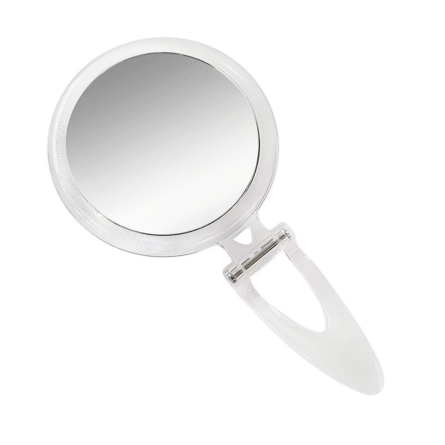 Normal View Acrylic Round Foldable Stand Mirror, 10X