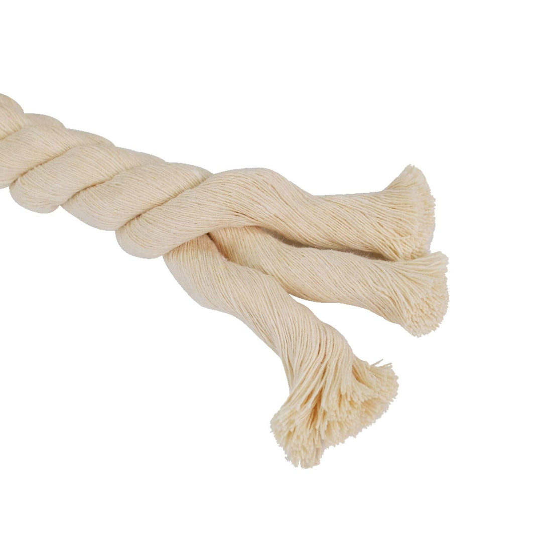 1OO% Natural Cotton Rope (3/4 Inch x 50 Feet) Strong Soft Twisted Rope for DIY Crafts Gardening Hammock Home Decorating,Wedding Rop