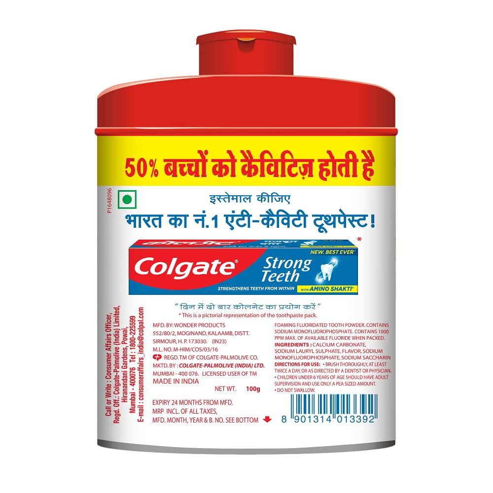 Cavity Protection Toothpowder - with Calcium and Minerals - 100 g