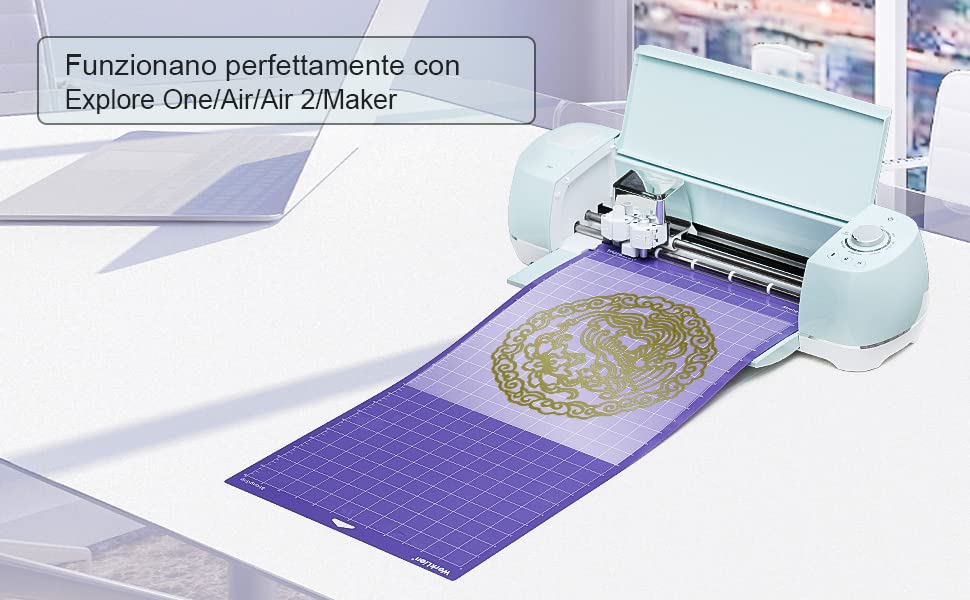 Cutting Mat 12x24 for Cricut: Cricut Explore One/Air/Air 2/Maker Variety Adhesive Sticky(Standard adhesive,Light adhesive,Strong adhesive)Non-Slip Durable Mat Accessories for Cricut