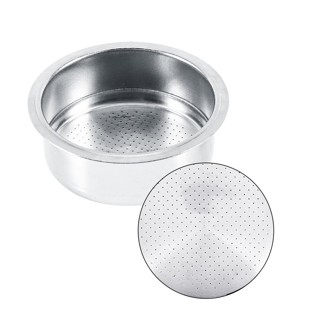 2 Pack Coffee Filter, 2 Cup 51mm Pressurized Coffee Filter Basket for GUSTINO Coffee Accessories Refillable Reusable Capsule