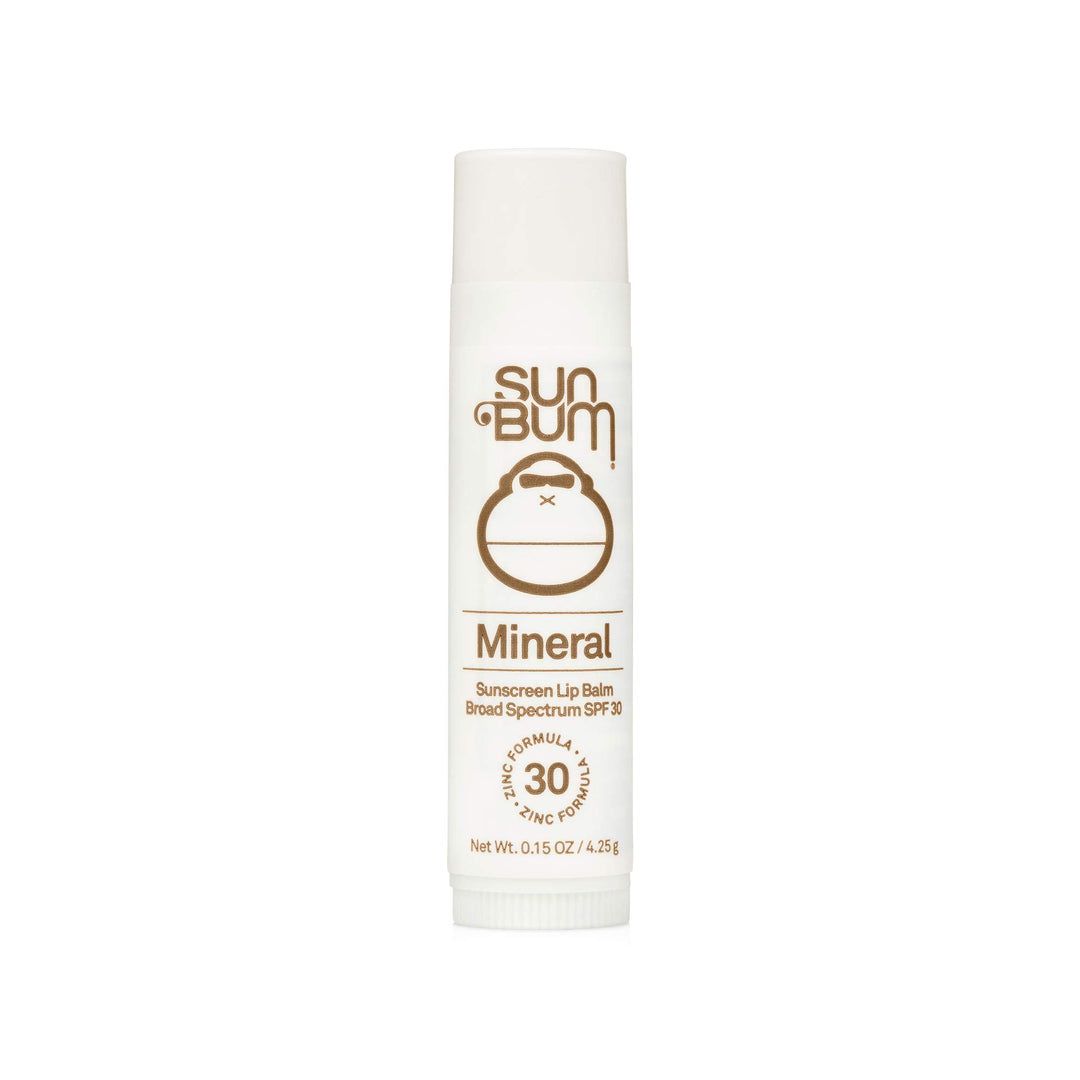SPF 30 Mineral Sunscreen Lip Balm | Hawaii 104 Act Compliant (Octinoxate & Oxybenzone Free) Broad Spectrum Natural Lip Care with UVA/UVB Protection | .15 oz