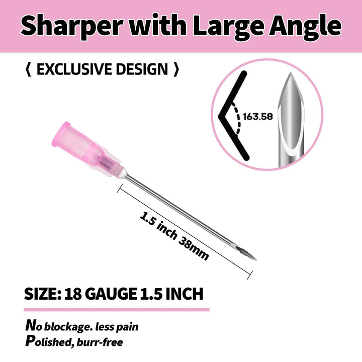 27 Gauge 1/2 inch Luer Lock Dispensing Accessorie, Individual Packaged, Pack of 100