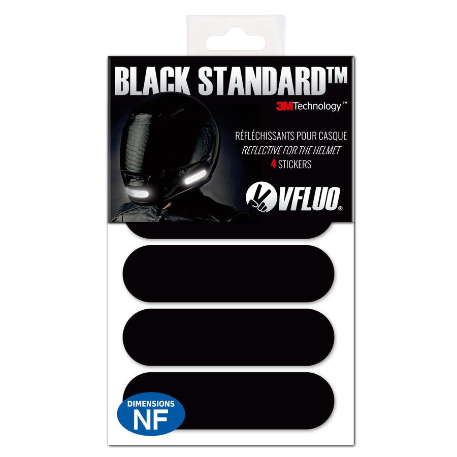 - Kit 4 Retro Reflective Stripes Stickers for Motorcycle Helmet - Retro Reflective Stickers Technology 3M - High Visibility - Discreet and Design - Maximum Grip