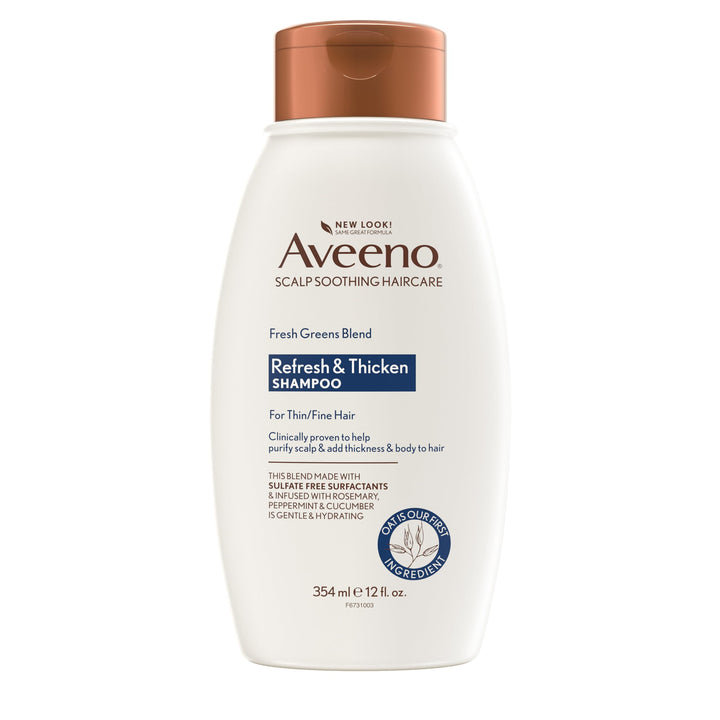 Nature's Baby Organics Scalp Soothing Fresh Greens Blend Shampoo For Volume, Thickness And Refresh, Sulfate Free Shampoo, No Dyes Or Parabens, 12 Fl. Oz, 354Ml