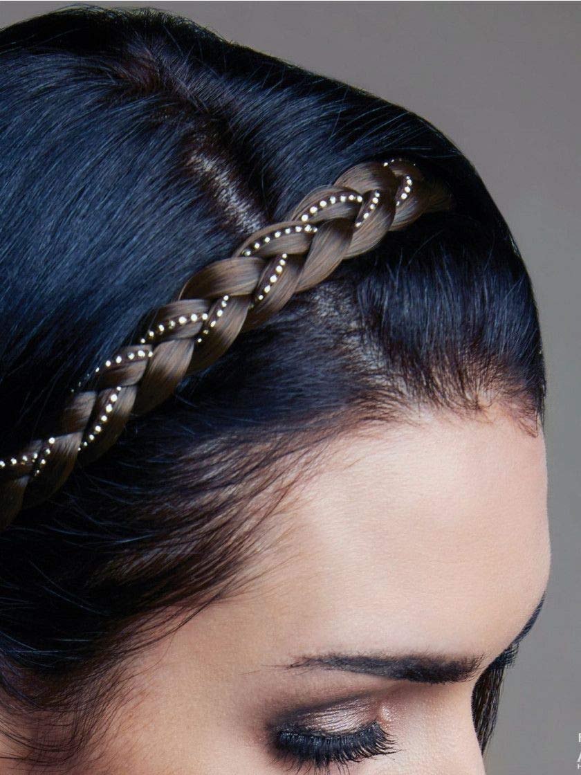 Revlon Synthetic Hair Braid Band and Tie Braid band (Medium Brown)