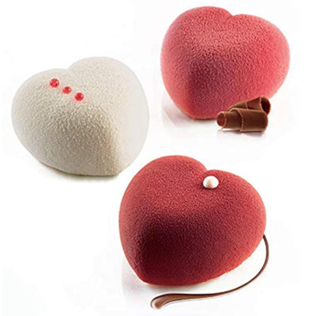 Amorini 100 Silicone Heart Mold with Cutter - 8 Forms