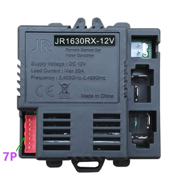 JR1630RXS JR-RX-12V Kids Powered Ride on car 2.4G Bluetooth Remote Control and Receiver Kit Controller Control Box Accessories for Children Electric Ride On Car Replacement Parts