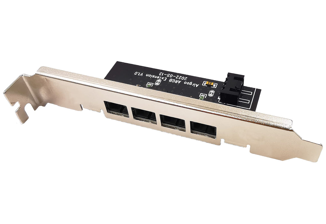 Airgoo PCI Slot ARGB Extension Card, Extend Sync Lighting Effects Out of Chassis to Your Desk, Monitor or Wall for 5V 3-pin Aura SYNC, Gigabyte RGB Fusion, MSI Mystic Light Sync, Internal Sata Powered