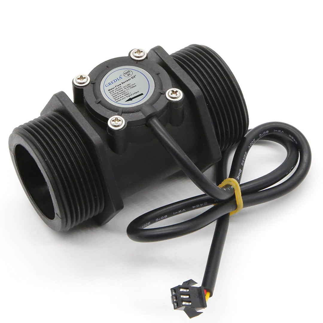 2 Water Flow Sensor Food-Grade Switch Hall Effect Flowmeter Fluid Meter Counter 10-200L/min