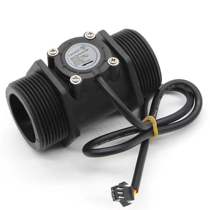 2 Water Flow Sensor Food-Grade Switch Hall Effect Flowmeter Fluid Meter Counter 10-200L/min