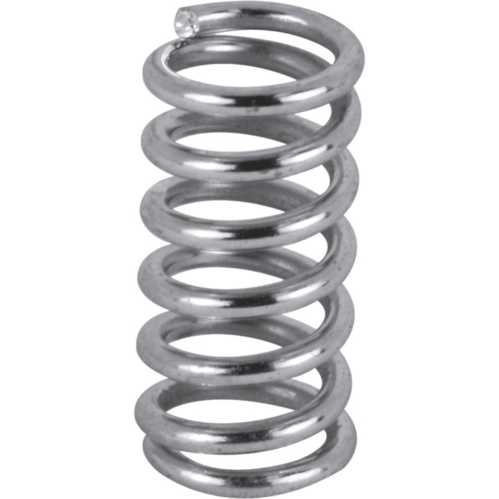Prime-Line SP 9700 Compression Spring, Spring Steel Construction, Nickel-Plated Finish, 0.035 GA x 1/4 In. x 1/2 In. (6 Pack)