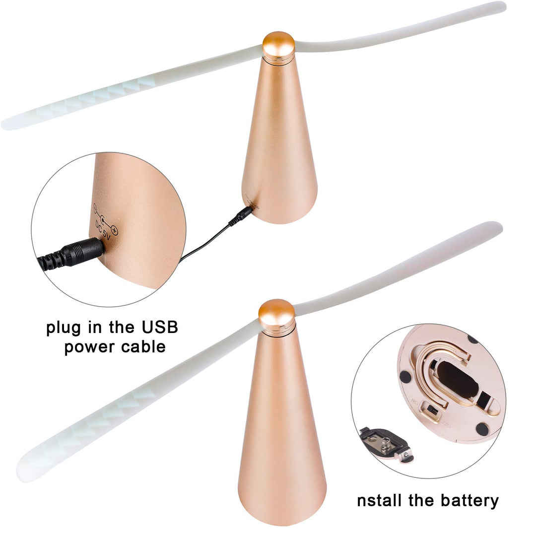 3 PCS Fly Fan for Table Picnic Gold Fly Fan Outdoor Food Fruit Fans for Indoor Outside Meal Table Fly Fan for Restaurant Home Party