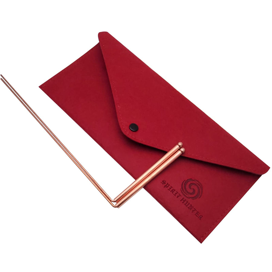 99.9% Copper Dowsing Rod - Detect Gold, Water, Ghost Hunting etc - 2pcs Divining Rods with Bag.