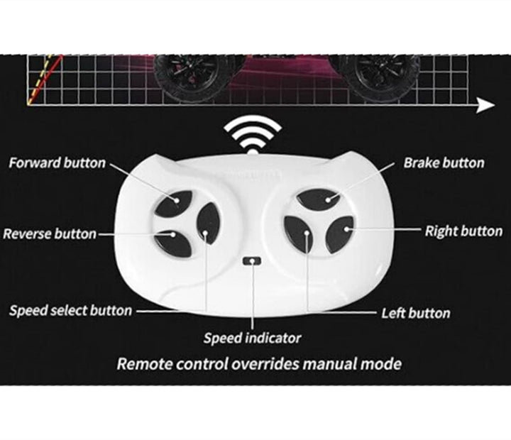 2.4G Bluetooth Remote Control Transmitter Children's Electric Riding Toy Car Replacement Parts White Remote Control,Model JR1602