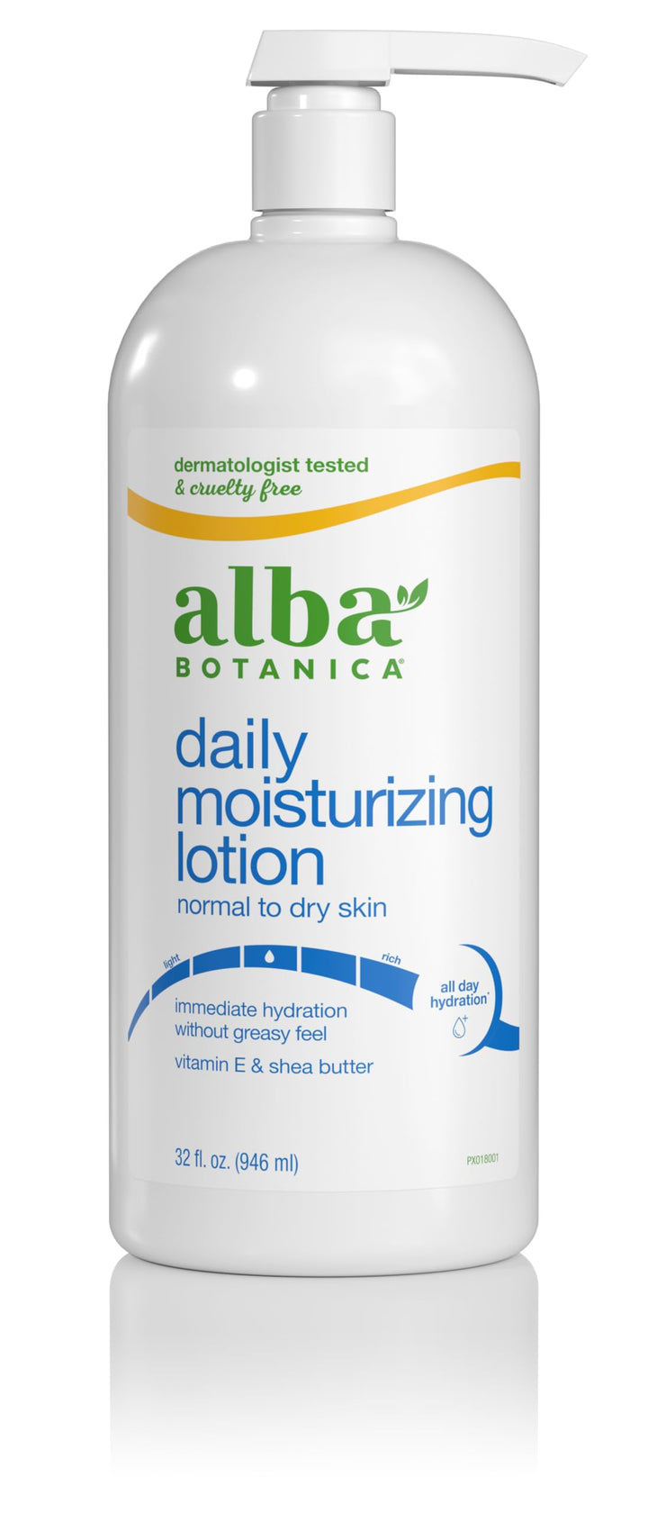 Daily Moisturizing Body Lotion, Normal to Dry Skin, with Vitamin E and Shea Butter, 32 Oz (Packaging May Vary)