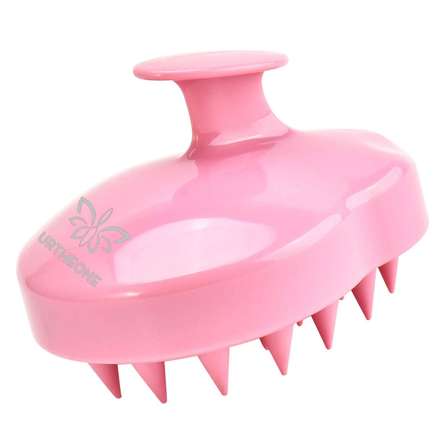 Hair Scalp Massager Shampoo Brush,Soft Silicone Hair Brush for Wet Dry Oily Curly Straight Thick Thin Rough Long Short Natural Men Women Kids Pets Hair Care Toolsï¼Ë†Pink)