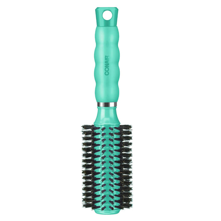 Hair Brush with Boar Bristle Gel Grips Medium Round