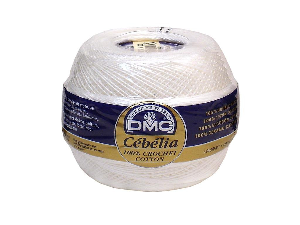 167G 20-Blanc Cebelia Crochet Cotton, White, 405-Yard, Size 20