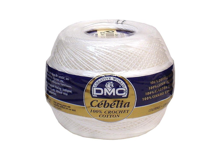 167G 20-Blanc Cebelia Crochet Cotton, White, 405-Yard, Size 20