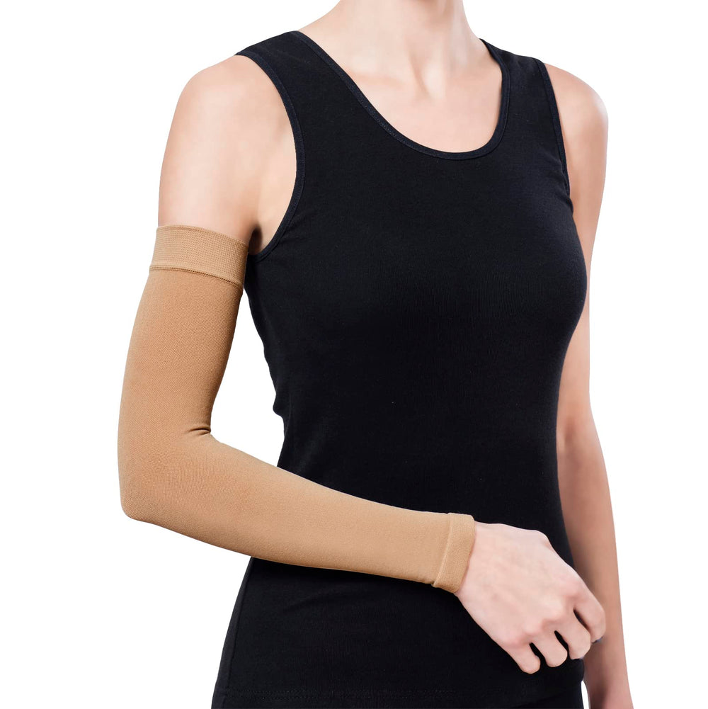 23-32 mmHg POST MASTECTOMY Compression Sleeve, Medical Class 2 (II) Arm Anti Swelling Support, Lymphedema Edema (XL)