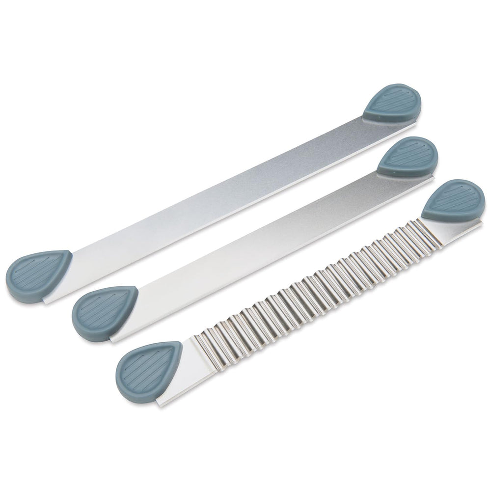 Tools Clay Blades, 3 blades included - flexible, wavy and rigid blade, polymer oven-bake clay tool, great for all skill levels and craft projects