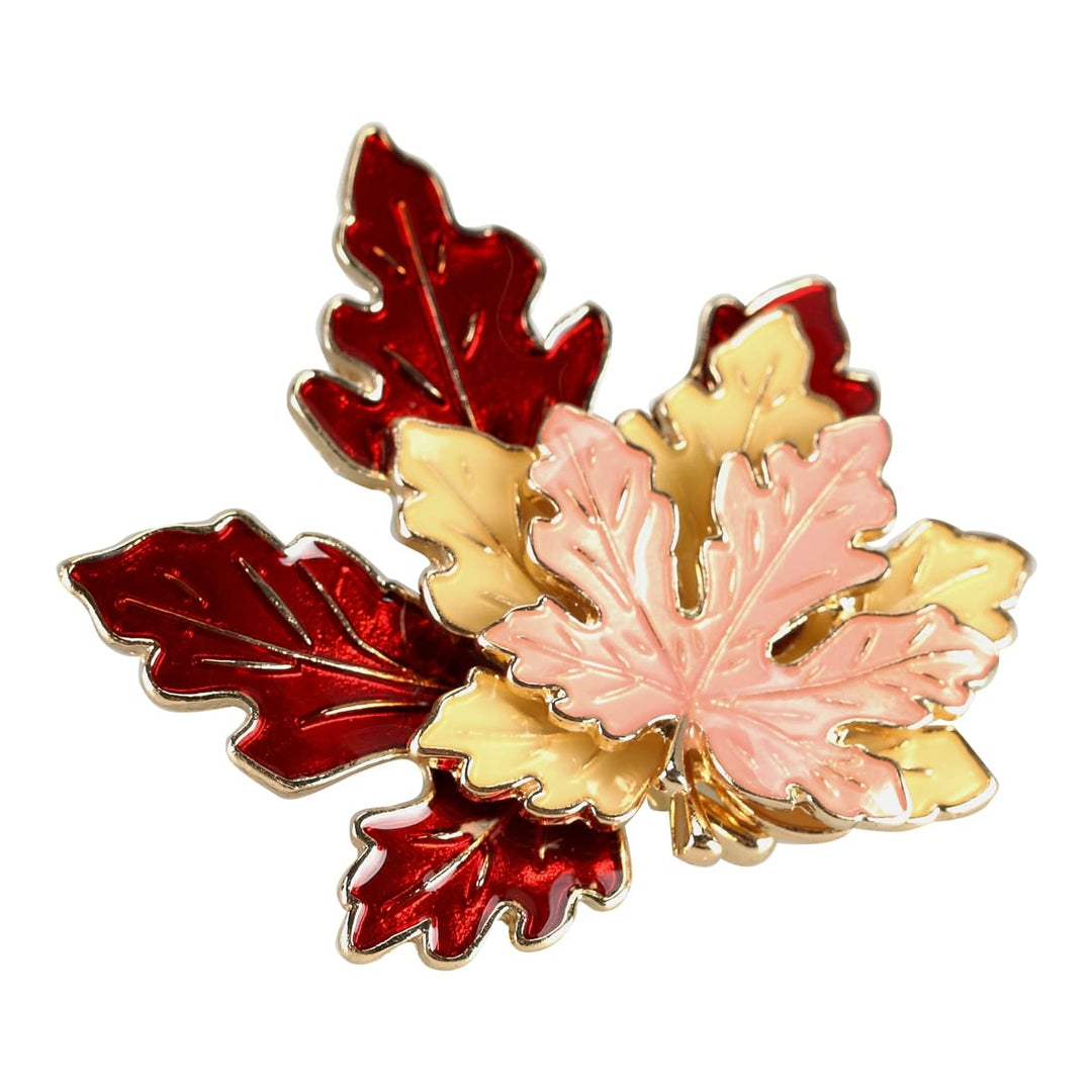 Thanksgiving Brooch Pin,Autumn Fall Leaves Brooch Pin,Maple Leaf Lapel Pin, Thanksgiving Jewelry Accessory Gifts Decoration