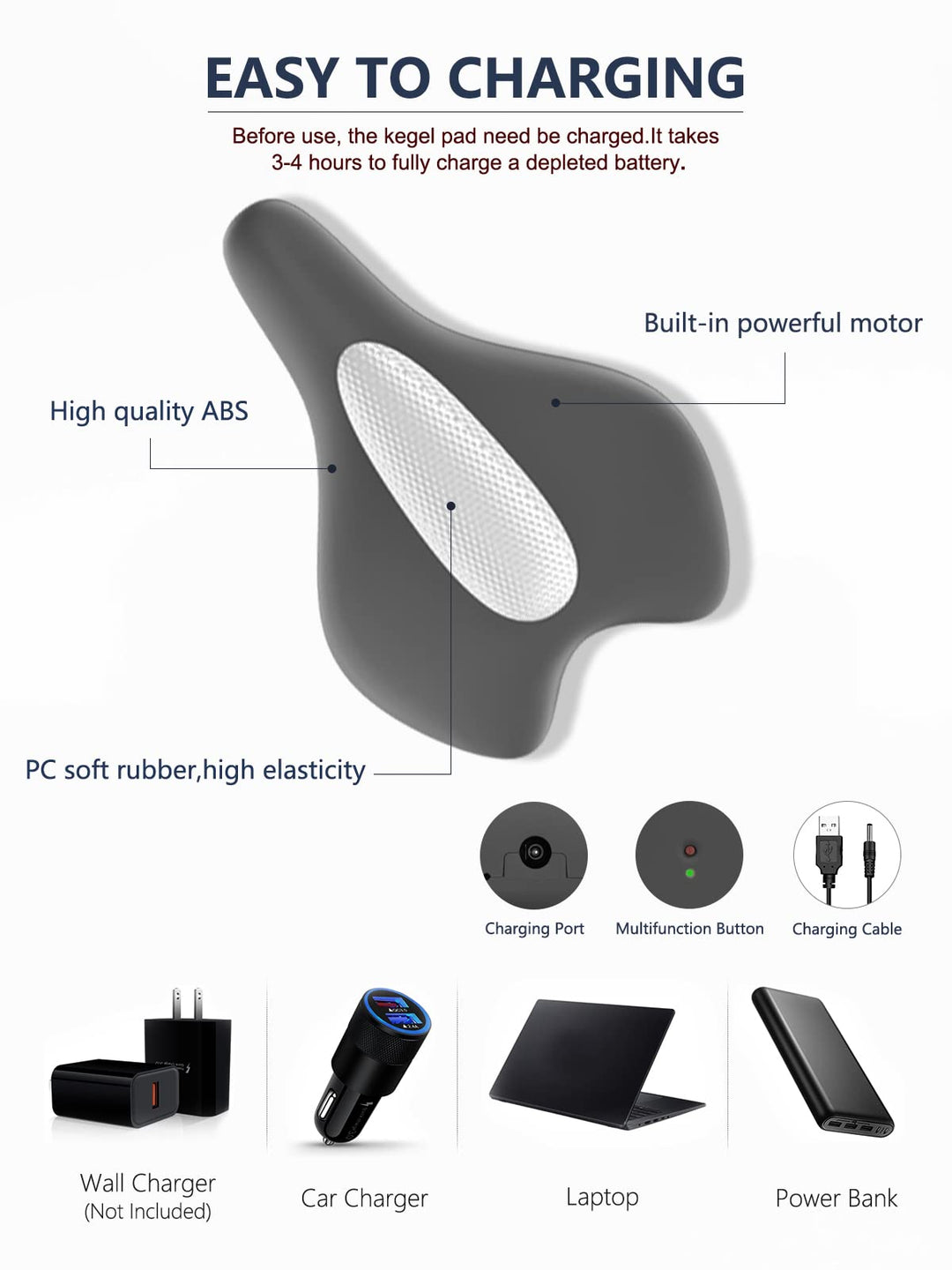 Pelvic Floor Strengthening Device Women,Pelvic Floor Muscle Training,Pelvic Floor Physical Therapy Use for Bladder Control and Pelvic Floor Exercise for Women and Men,Gray