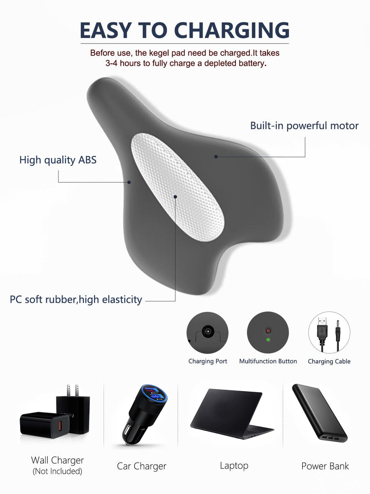 Pelvic Floor Strengthening Device Women,Pelvic Floor Muscle Training,Pelvic Floor Physical Therapy Use for Bladder Control and Pelvic Floor Exercise for Women and Men,Gray