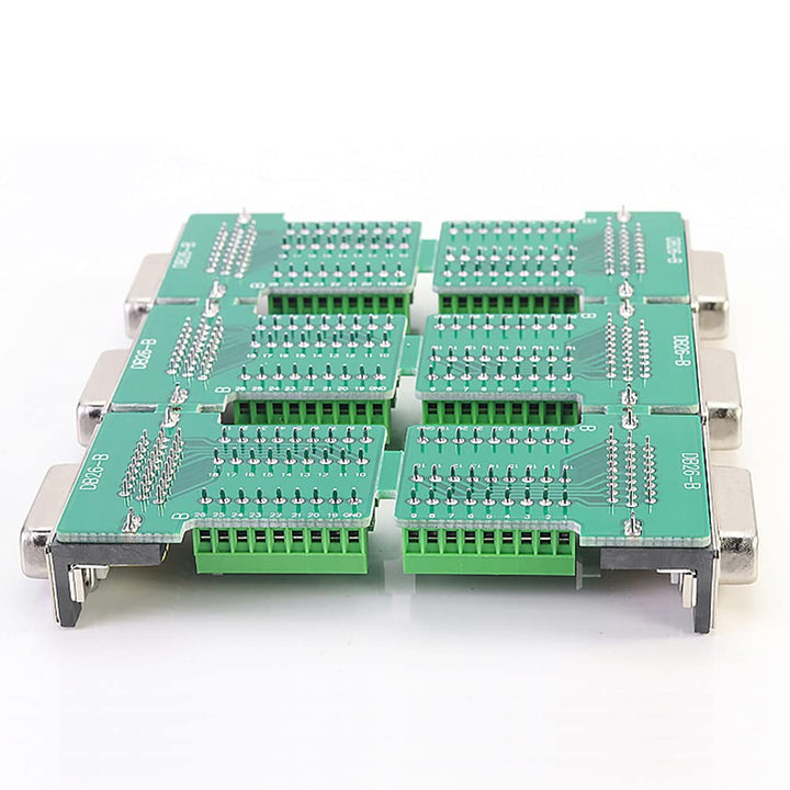 DB26 Female Solderless Breakout Connector, RS232 D-SUB Serial to 26 Pin Port Terminal Solderfree Adapter with Case Accessories